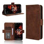 For Orbic Fun+ 4G Skin Feel Calf Texture Card Slots Leather Phone Case(Brown)