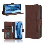 For TCL 40 XL Skin Feel Calf Texture Card Slots Leather Phone Case(Brown)