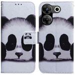 For Tecno Camon 20 Pro 5G Coloured Drawing Flip Leather Phone Case(Panda)