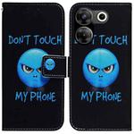 For Tecno Camon 20 Pro 5G Coloured Drawing Flip Leather Phone Case(Anger)