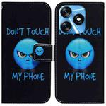 For Tecno Spark 10 / Spark 10C Coloured Drawing Flip Leather Phone Case(Anger)