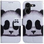 For Tecno Pova 5 Pro Coloured Drawing Flip Leather Phone Case(Panda)