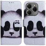 For Tecno Spark 20 Pro Coloured Drawing Flip Leather Phone Case(Panda)