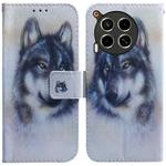 For Tecno Camon 30 4G / 30 5G CL6 CL7 Coloured Drawing Flip Leather Phone Case(White Wolf)