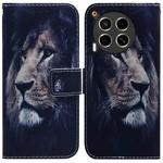 For Tecno Camon 30 4G / 30 5G CL6 CL7 Coloured Drawing Flip Leather Phone Case(Lion)