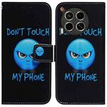 For Tecno Camon 30 4G / 30 5G CL6 CL7 Coloured Drawing Flip Leather Phone Case(Anger)