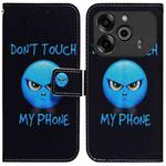 For Tecno Pova 6 Pro / Pova 6 Coloured Drawing Flip Leather Phone Case(Anger)