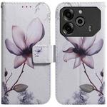 For Tecno Pova 6 Pro / Pova 6 Coloured Drawing Flip Leather Phone Case(Magnolia)