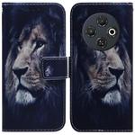 For Tecno Spark 30C Coloured Drawing Flip Leather Phone Case(Lion)