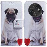 For Tecno Pop 9 5G / Spark 30C 5G Coloured Drawing Flip Leather Phone Case(Pug)