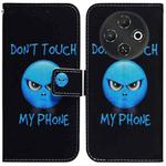 For Tecno Pop 9 5G / Spark 30C 5G Coloured Drawing Flip Leather Phone Case(Anger)