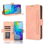 For vivo Y78 Plus Skin Feel Calf Texture Card Slots Leather Phone Case(Pink)