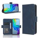 For vivo Y78 Plus Skin Feel Calf Texture Card Slots Leather Phone Case(Blue)