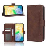 For vivo Y16 / iQOO Z7i Skin Feel Calf Texture Card Slots Leather Phone Case(Brown)