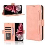 For vivo V30e 5G Skin Feel Calf Texture Card Slots Leather Phone Case(Pink)