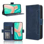 For vivo Y28 4G Skin Feel Calf Texture Card Slots Leather Phone Case(Blue)