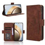 For vivo V40 Lite 4G / 5G IDN Skin Feel Calf Texture Card Slots Leather Phone Case(Brown)