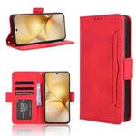 For vivo X200 5G Skin Feel Calf Texture Card Slots Leather Phone Case(Red)