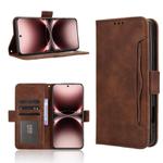 For vivo X200 Ultra 5G Skin Feel Calf Texture Card Slots Leather Phone Case(Brown)