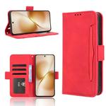 For vivo X200s 5G Skin Feel Calf Texture Card Slots Leather Phone Case(Red)