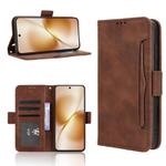 For vivo X200s 5G Skin Feel Calf Texture Card Slots Leather Phone Case(Brown)