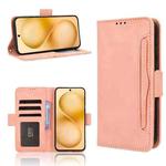 For vivo X200 FE / S30 Pro mini Skin Feel Calf Texture Card Slots Leather Phone Case(Pink)