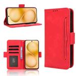 For vivo X200 FE / S30 Pro mini Skin Feel Calf Texture Card Slots Leather Phone Case(Red)