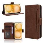 For vivo X200 FE / S30 Pro mini Skin Feel Calf Texture Card Slots Leather Phone Case(Brown)