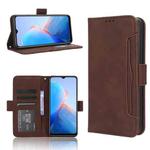 For Infinix Smart 7 Plus Skin Feel Calf Texture Card Slots Leather Phone Case(Brown)