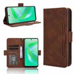 For Infinix Smart 8 Skin Feel Calf Texture Card Slots Leather Phone Case(Brown)