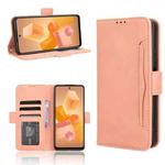 For Infinix Hot 40i 4G Skin Feel Calf Texture Card Slots Leather Phone Case(Pink)