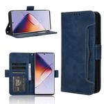 For Infinix Note 40 Pro 5G Skin Feel Calf Texture Card Slots Leather Phone Case(Blue)