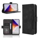 For Infinix Note 40X 5G Skin Feel Calf Texture Card Slots Leather Phone Case(Black)