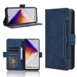 For Infinix Note 40X 5G Skin Feel Calf Texture Card Slots Leather Phone Case(Blue)