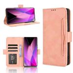 For Infinix Zero 40 5G Skin Feel Calf Texture Card Slots Leather Phone Case(Pink)