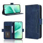 For Infinix Hot 60i 4G / Hot 60 5G Skin Feel Calf Texture Card Slots Leather Phone Case(Blue)