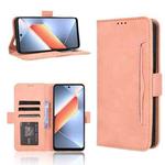 For Tecno Pova 6 Neo 4G Skin Feel Calf Texture Card Slots Leather Phone Case(Pink)