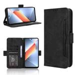 For Tecno Pova 6 Neo 4G Skin Feel Calf Texture Card Slots Leather Phone Case(Black)