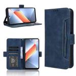 For Tecno Pova 6 Neo 4G Skin Feel Calf Texture Card Slots Leather Phone Case(Blue)