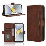 For Tecno Spark Go 1 / Pop 9 / Spark Go 2025 Skin Feel Calf Texture Card Slots Leather Phone Case(Brown)