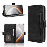 For Tecno Pova 7 4G Skin Feel Calf Texture Card Slots Leather Phone Case(Black)