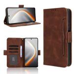 For Tecno Pova 7 4G Skin Feel Calf Texture Card Slots Leather Phone Case(Brown)