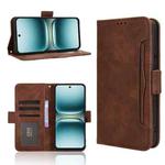 For Tecno Spark Go 2 4G Skin Feel Calf Texture Card Slots Leather Phone Case(Brown)