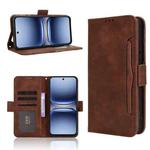 For Tecno Spark 40 4G Skin Feel Calf Texture Card Slots Leather Phone Case(Brown)
