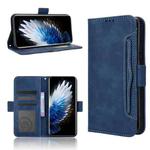 For Tecno Spark 40 Pro+ 4G Skin Feel Calf Texture Card Slots Leather Phone Case(Blue)