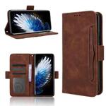 For Tecno Spark 40 Pro+ 4G Skin Feel Calf Texture Card Slots Leather Phone Case(Brown)
