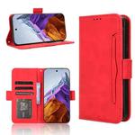 For Google Pixel 9 Pro Skin Feel Calf Texture Card Slots Leather Phone Case(Red)
