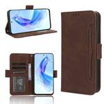 For Honor X50i Big Hole / 90 Lite Skin Feel Calf Texture Card Slots Leather Phone Case(Brown)