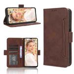 For Oukitel C32 Skin Feel Calf Texture Card Slots Leather Phone Case(Brown)