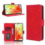 For Oukitel C33 Skin Feel Calf Texture Card Slots Leather Phone Case(Red)